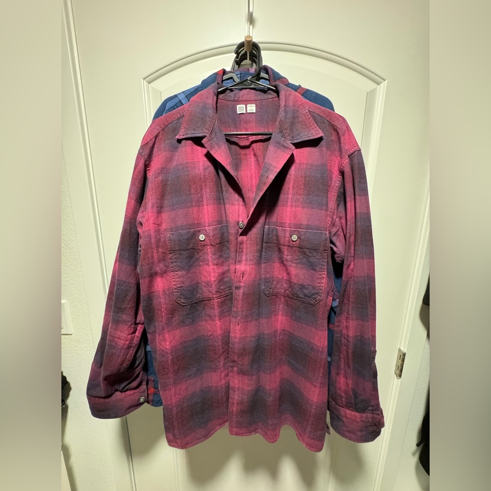 Uniqlo U Flannel Plaid Shirt Size L